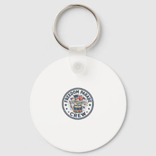 Freedom Parade Crew Patriotic Patriotic Parade Vin Key Ring