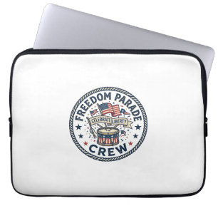 Freedom Parade Crew Patriotic Patriotic Parade Vin Laptop Sleeve