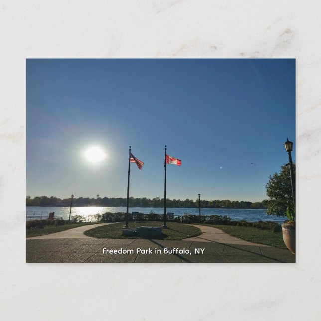 Freedom Park in Buffalo, NY Postcard (Front)