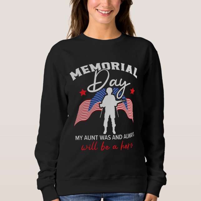 Freedom Patriotic Veteran USA Flag American Memori Sweatshirt (Front)