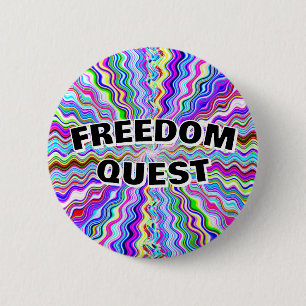 Freedom Quest 6 Cm Round Badge