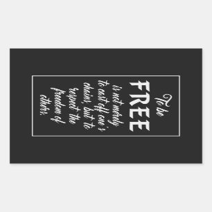 Freedom Quote stickers