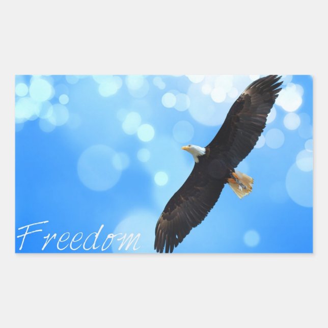 Freedom Rectangular Sticker (Front)