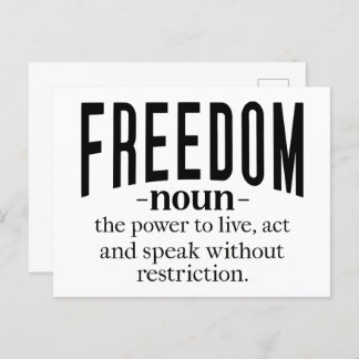 Freedom Retro Inspirational Quotes: Timeless Wisdo Postcard