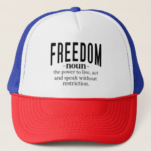 Freedom Retro Inspirational Quotes: Timeless Wisdo Trucker Hat