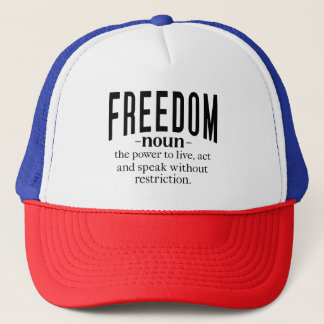 Freedom Retro Inspirational Quotes: Timeless Wisdo Trucker Hat