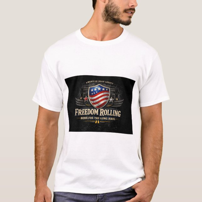 Freedom Rolling Trucker Shirt – Born for the Long  (Front)