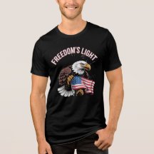 Freedom’s Light Bald Eagle USA T-Shirt