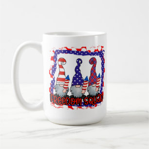 Freedom Squad 4th of July Gnomes Coffee Mug