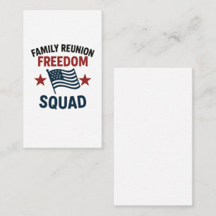 Freedom Squad Family Reunion Shirt – USA Patriotic Enclosure Card