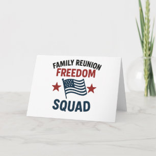 Freedom Squad Family Reunion Shirt – USA Patriotic Invitation