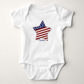 Freedom Star Baby Bodysuit