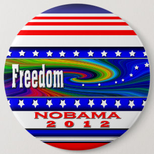 Freedom Stars 6 Cm Round Badge