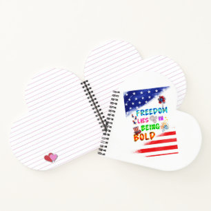 Freedom Stationery Lies In Being Bold Notebook