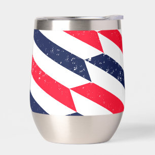 Freedom Steps –Geometric USA Stemless Wine Tumbler