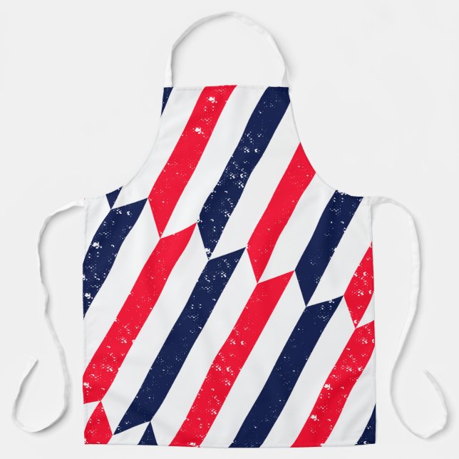Freedom Steps – Patriotic Stripe Apron (Front)
