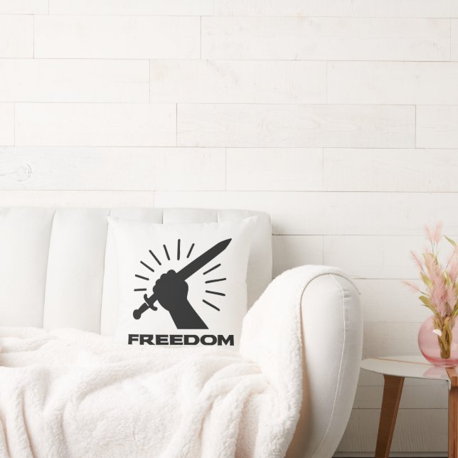 freedom sword graphic cushion (Couch)
