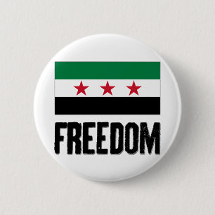 Freedom - Syria 6 Cm Round Badge
