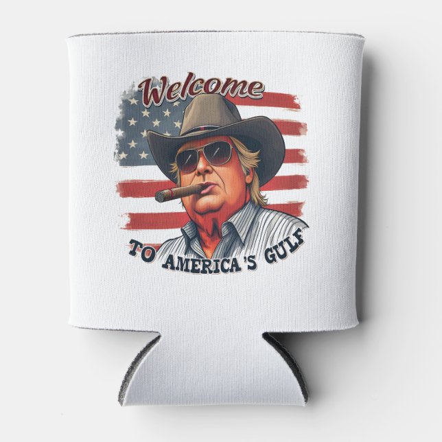Freedom to American’s Gulf American Trump  Can Cooler (Front)