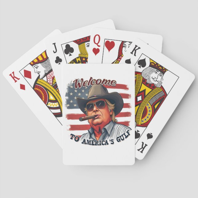 Freedom to American’s Gulf American Trump  Playing Cards (Back)