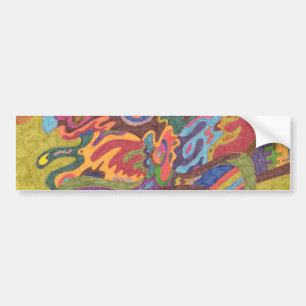 "Freedom to Fly" Abstract Bumper Sticker