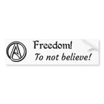 Freedom to not believe!