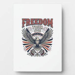 Freedom Tour 1776 Vintage Eagle Patriotic Shirt_1 Plaque
