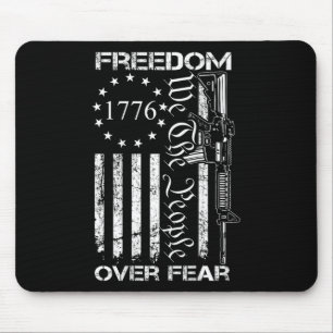 Freedom Tour Born To Be Free 4th Of July 1776 Eagl Mouse Pad