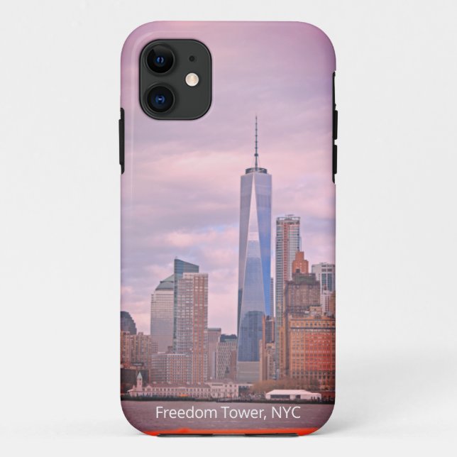 Freedom Tower from Staten Island Ferry NYC Case-Mate iPhone Case (Back)