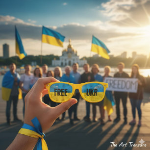 FREEDOM & Ukraine Flag Shades / Sunglasses