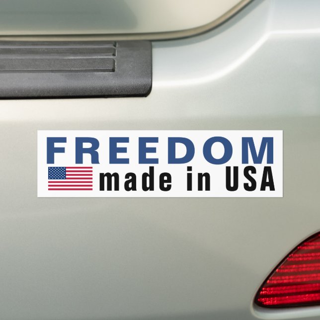 Freedom USA Bumper Sticker (On Car)