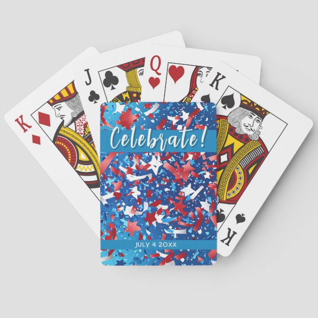 Freedom Vibes Patriotic Playing Cards (Back)