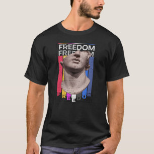 Freedom Vintage Greek Statue Aesthetic Retro Graph T-Shirt