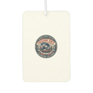 Freedom Vinyl Patriotic Patriotic Vinyl Record Mus Car Air Freshener