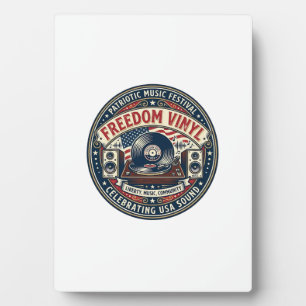 Freedom Vinyl Patriotic Patriotic Vinyl Record Mus Plaque