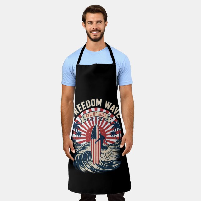 Freedom Wave 4th Of July Apron (Worn)