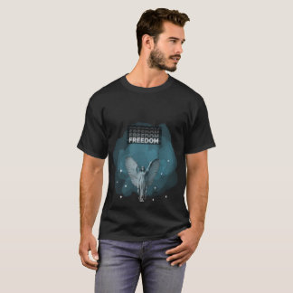 Freedom Winged Statue T-Shirt – Inspirational Arti