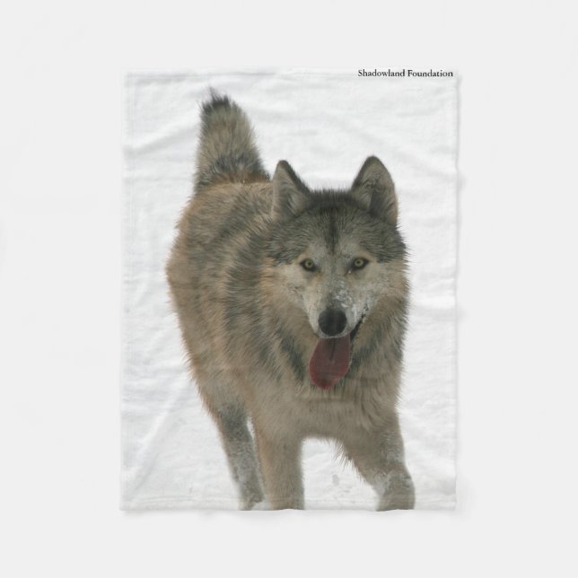 Freedom Wolf Arctic Fleece Blanket (Front)
