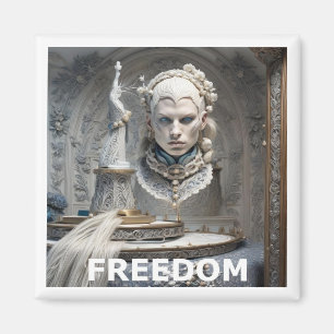 Freedom Woman Fantasy Art Magnet