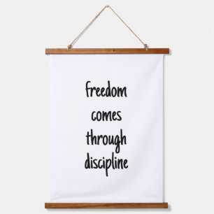 Freedom Wood Topped Wall Tapestry