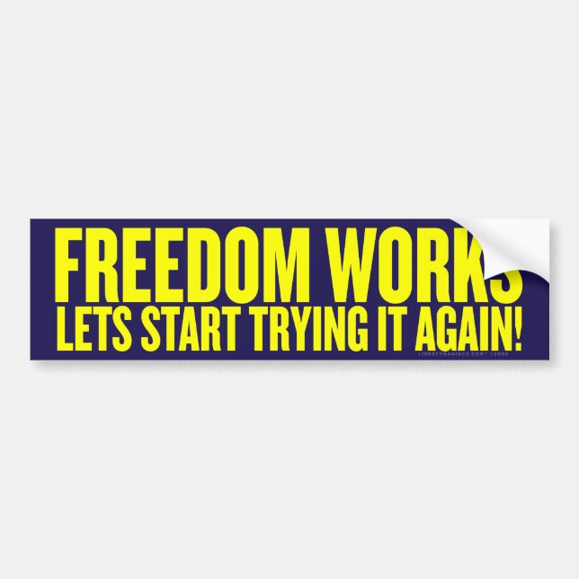 Freedom Works Bumper Sticker (Front)