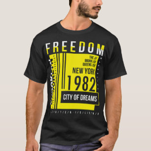 Freedom yellow color T-Shirt