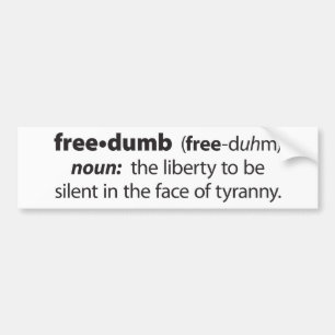 Freedumb Bumper Sticker