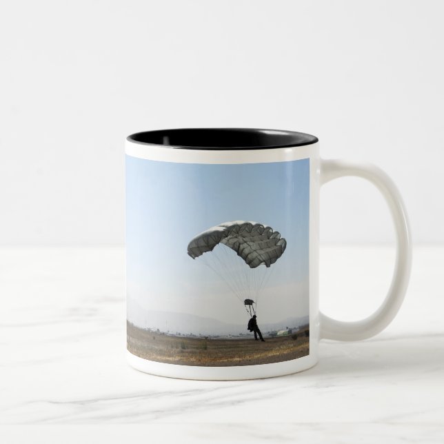 Freefall parachute jumpers Two-Tone coffee mug (Right)