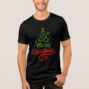 Freefit Merry Christmas Tri-Blend Tee 🎄 Premium