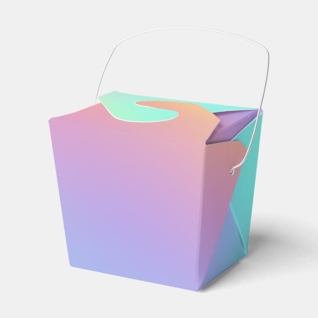 Freeform Pastel Gradient Favour Box (Front Side)