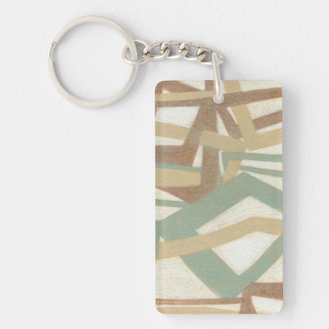 Freehand Painting by Norman Wyatt Key Ring (Front)