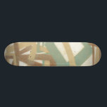 Freehand Painting by Norman Wyatt Skateboard<br><div class="desc">A Norman Wyatt Jr. original. Modern abstract freehand painting in muted earth tones. Would look great on a cream coloured wall,  an eggshell pillow,  or as a design on a brown shirt. How will you customise yours?</div>