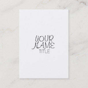 Freehand Simple Plain Business Card
