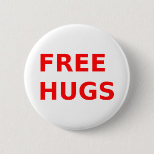 freehugs 6 cm round badge